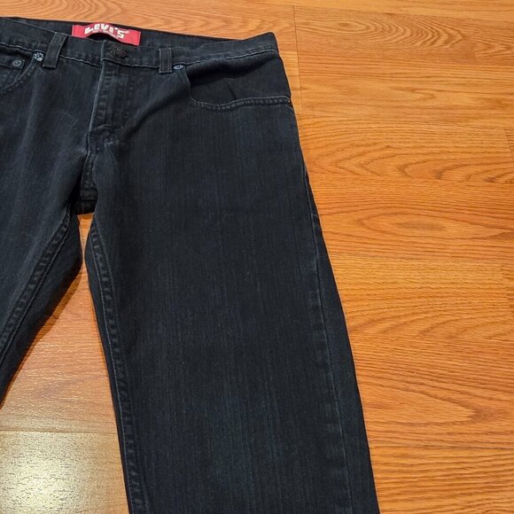 Levis 511 Boys Jeans Sz 16 Reg Black Night Skinny Fit Back to School 28x28 - Picture 5 of 15